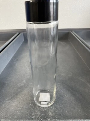 Black BPA Free Glass Water Bottle Gym Sports Jug Canteen Container 750ml New - Image 1 of 4