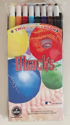 Arizona Diamondbacks 8-Pack Twist Up MLB Crayons - NEW - Image 1 of 4