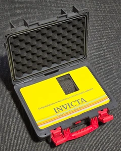 Invicta Watch Collector Case 8 Slot Grey/Red Original Dive Case Watch Box - Picture 1 of 5