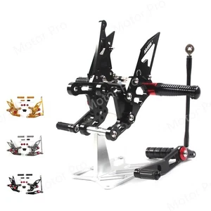 Adjustable Rearsets For Yamaha YZF R1 2009 - 2014 Rear Set Foot Pegs Footrest US - Picture 1 of 10