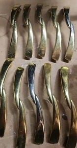 Lote De Colección De 15 Tiradores De Cajón Manijas Armario Armario Armario Puerta" Tirador Latón Sólido - Imagen 1 de 5