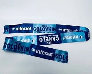 Interjet Triple GGG Gennady Golovkin vs Canelo Alvarez Satin Boxing Head Band - Picture 1 of 8