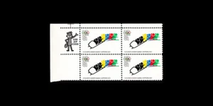 USA 1972 OLYMPICS BOBSLED #1461 ZIP BLOCK MNH - Picture 1 of 1