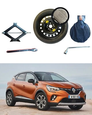 KIT roue de secours (galette )16'' pour RENAULT CAPTUR 2  avec cric cle et sac - Photo 1/2