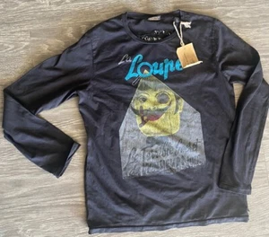 NWT SCOTCH & SODA SHRUNK BOYS BLACK LONG SLEEVE SHIRT FRENCH LA LOUPE 10 12 152 - Picture 1 of 12