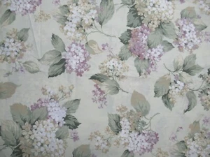 Floral Garden Design Creme Grau Grün Baumwollstoff SBTY X 44" W NEU - Bild 1 von 10