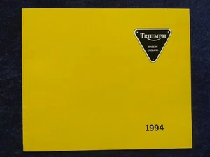 Triumph Programm Prospekt 1994, Trident, Tiger Sprint 900 Trophy - Bild 1 von 9