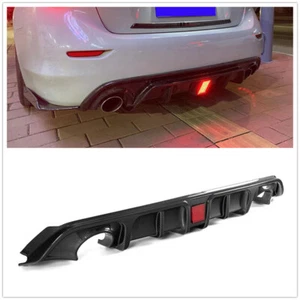 CARBON BLACK REAR BUMPER DIFFUSER W/ LED BRAKE LIGHT FITS 2017-22 INFINITI Q60 - Bild 1 von 10