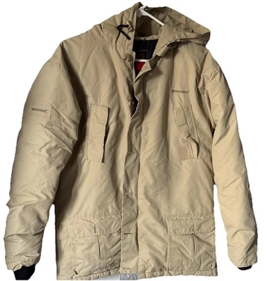 Woolrich Y Grande Caqui Plumón Chaqueta Niños Rendimiento Talla Y16 Hombres M Invierno Foto 1 de 4