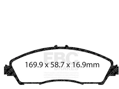 Juego de pastillas de freno delanteras para Acura MDX 2014-2020 2015 2016 2017 2018 2019 DQ174NX Foto 1 de 4