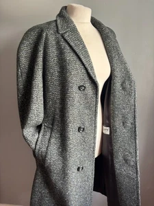 Trench lungo vintage CAPPOTTO 42 44 WEST OF ENGLAND pura nuova lana HEPWORTHS retrò - Foto 1 di 23