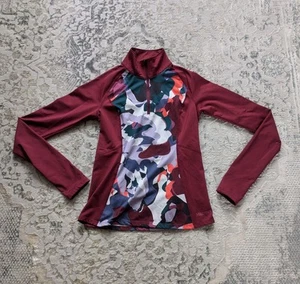 Capa Base Marmot Heavyweight Nicole 1/2 Cremallera Para Mujer XS Borgoña/Multicolor - Imagen 1 de 6