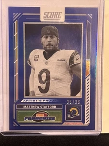 Score 2025 - The Franchise Matthew Stafford #19 Fermalibro 35/35 - Foto 1 di 5