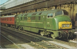Railway Postcard BR Class 42 Warship D812 Royal Naval Reserve Exeter St Davids - Foto 1 di 1