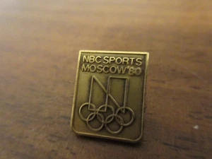 Pin Moscú 1980 NBC Deportes Medios Juegos Olímpicos Moscú de colección - Imagen 1 de 2