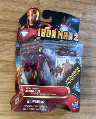 Экшн-фигурка Marvel Iron Man 2 Movie Mark VI Hasbro, No10 2009 никогда не доставалась из коробки - Изображение 1 из 4