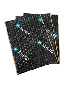 M-Audio Expert 3mm Sound Proofing Deadening Damping Sheets Self Adhesive Car Van - Picture 1 of 4