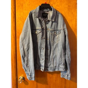 BDG Urban Outfitters Giacca Denim Uomo Lavaggio Leggero Classico Cappotto Camionista L - Foto 1 di 7