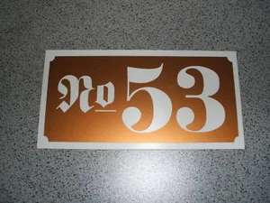 House Number Sign Plastic - Picture 1 of 1