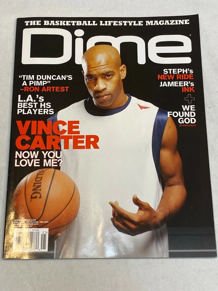 Revista de baloncesto Dime Vince Carter Ron Artest Jameer Deron Williams Nelson + Foto 1 de 1