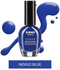 Solimo Indigo Blue Nail Polish, Toxin-Free, Quick Drying, Glossy Finish, 12 Ml