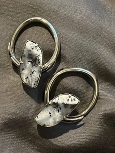 Dendritic opal brass ear weights 6g coils - Picture 1 of 3