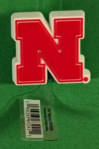 New Original Jibbitz Crocs Charm: University of Nebraska 1 piece - Picture 1 of 3