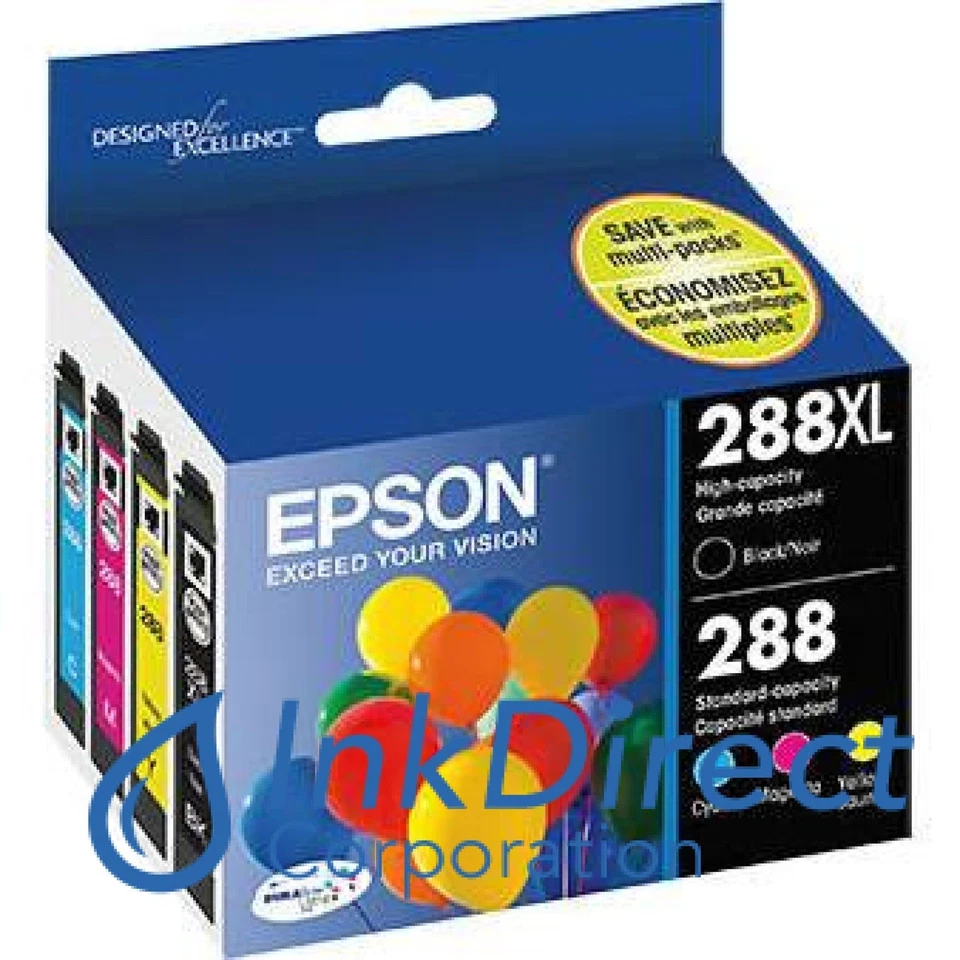 Tinta genuina Epson T288XLBCS T288XL-BCS T288XL negra/t288 cian magenta amarilla Foto 1 de 1