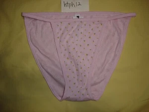 Neu mit Etikett neu Victoria's Secret String-Bikini XL Höschen rosa weiche Baumwolle süß Blumen - Bild 1 von 3