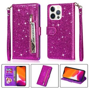 Flip Cover For Samsung Galaxy A50 A50S A30S Bling Glitter Leather ID Wallet Case
