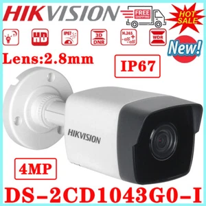 Hikvision DS-2CD1043G0-I 4MP PoE IR H.265+ IR 30M Network Bullet IP Camera 2.8mm - Picture 1 of 12