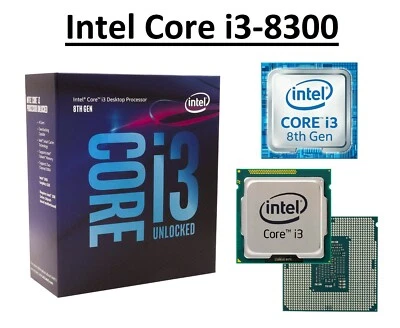 Intel Core i3-8300 SR3XY Quad Core Processor 3.7 GHz, Socket LGA1151, 62W CPU - Image 1 of 4