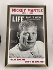 Mickey Mantle Poster NY Yankees Life Mag "Play Like Me, Don't Be Like Me"