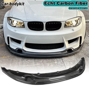 Carbon Cup Spoilerlippe für BMW 1ER E82 1M Front Schwert Diffusor SpoilerLippe - Picture 1 of 12