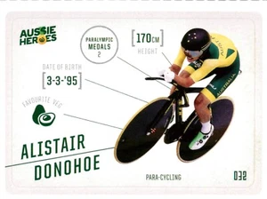 2021 Woolworths Aussie Heroes Olympics Cycling Sticker Card - Alistair Donohoe - Bild 1 von 3