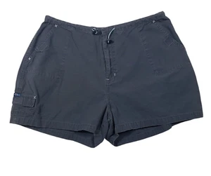 Route 66 Womens Boyfriend Shorts All Cotton Drawstring Pockets Size XL Gray - Picture 1 of 11