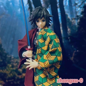 1/12 Wired Kimono Coat Clothes For Figma 6'' Demon Slayer Tomioka Giyuu Figure - Picture 1 of 9