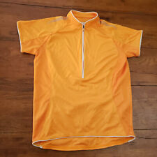 Cannondale Womens Small Cycling Jersey *Stained* SS Road Bike Pockets Orange