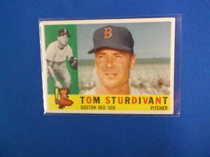 1960 Topps Baseball semi-hi # 487 Tom Sturdivant EX + - Picture 1 of 2