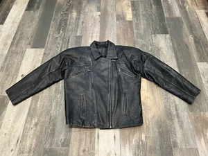 Chaqueta de Cuero Maddox Talla 36 Hombre’s S/Mujer M Motocicleta Motociclista Ropa de Calle De Colección - Imagen 1 de 13