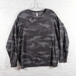 Athleta Sweatshirt Womens Medium Camo Gray Studio to Street Soft Pullover 509995 - Picture 1 of 7