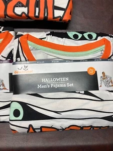 Herren Kostüm Gr. M Mumie Cosplay Schlafanzug Halloween Schlaf NEU leuchtet im Dunkeln - Bild 1 von 7