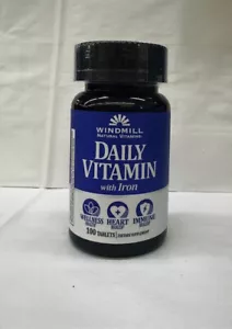 Windmill Daily Vitamin with Iron Tablets 100 TABLETS - Picture 1 of 3