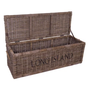 Korbtruhe Long Island groß Korb Rattan Rattankorb Naturrrattan Geflecht - Bild 1 von 1