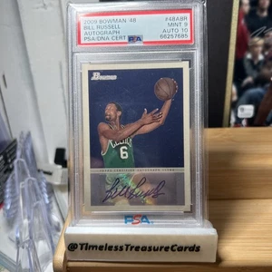 2009-10 Bowman '48 - '48 Autographs Bill Russell #48A-BR (AU) PSA 9 AUTO 10 - Picture 1 of 2