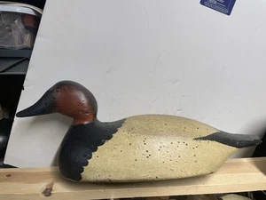 Antique Mason Premier Back Bay Drake Canvasback Duck Decoy - Gunning Repaint - Picture 1 of 7