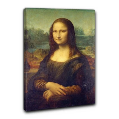 NIIK Quadro La Gioconda Monnalisa di Leonardo 60 x 40 x 1,7 cm stampa con telaio