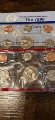 1998 Uncirculated Coin Set U.S Mint Original Government Packaging OGP - Image 1 of 2