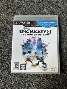 Epic Mickey 2: The Power of Two Sony PlayStation 3 PSMove 2012 TESTED=WORKING - Picture 1 of 4