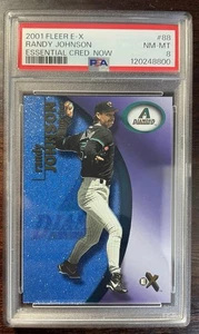 EX Essential Credentials Randy Johnson Arizona Diamondbacks 2001/299 PSA 8 - Imagen 1 de 2